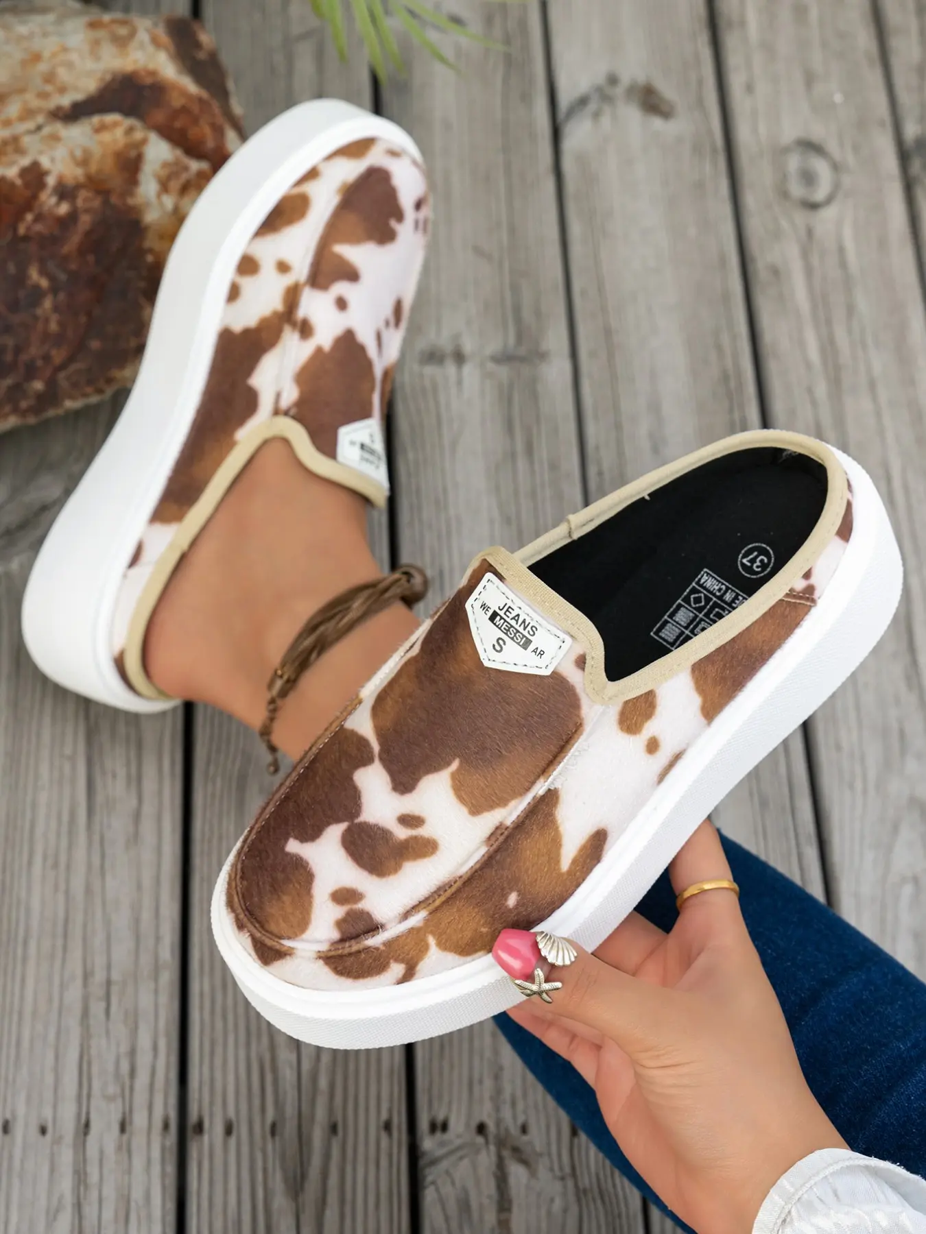 2026 Women's new styles: brown, black, gray, green, pink, leopard print, thick-soled mules, large size, comfortable, casual, slip-on design, Casual Fashion Shoes, Casual Slip Ons suitable for school/vacation, Summer Casual Shoes