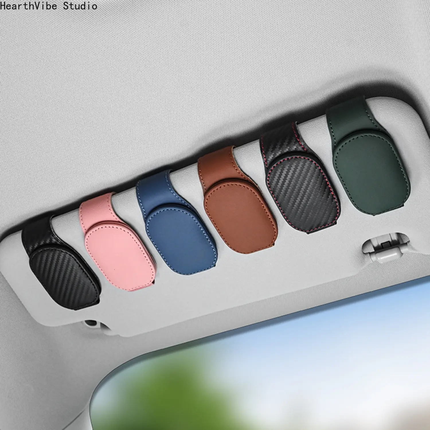 Multifunctional Car Sun Visor Clip: Sunglasses Holder, Card Organizer, and Creative In-Vehicle Ticket/Receipt Clip, Car Storage Organizers, Accessories For Car