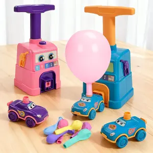 Hand-Pushed Mini Balloon Car Toy Gift, Educational Sliding Air-Powered Launcher, Play Vehicle, Fun Learning Toy