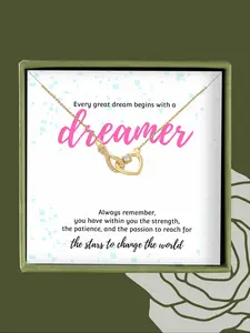 Women's Elegant Infinity Symbol & Heart Design Pendant Necklace, Exquisite Trendy Artificial Zircon Decor Pendant Necklace, Chic Jewelry As Gift for Girlfriend