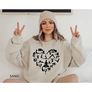 White Heart Namaste Sweatshirt, Yoga Movements Hoodie, Mental Health Sweater, Yoga Gift Sweater, Gift for Yogi, Yoga Lover Hoodie, Meditation Gift