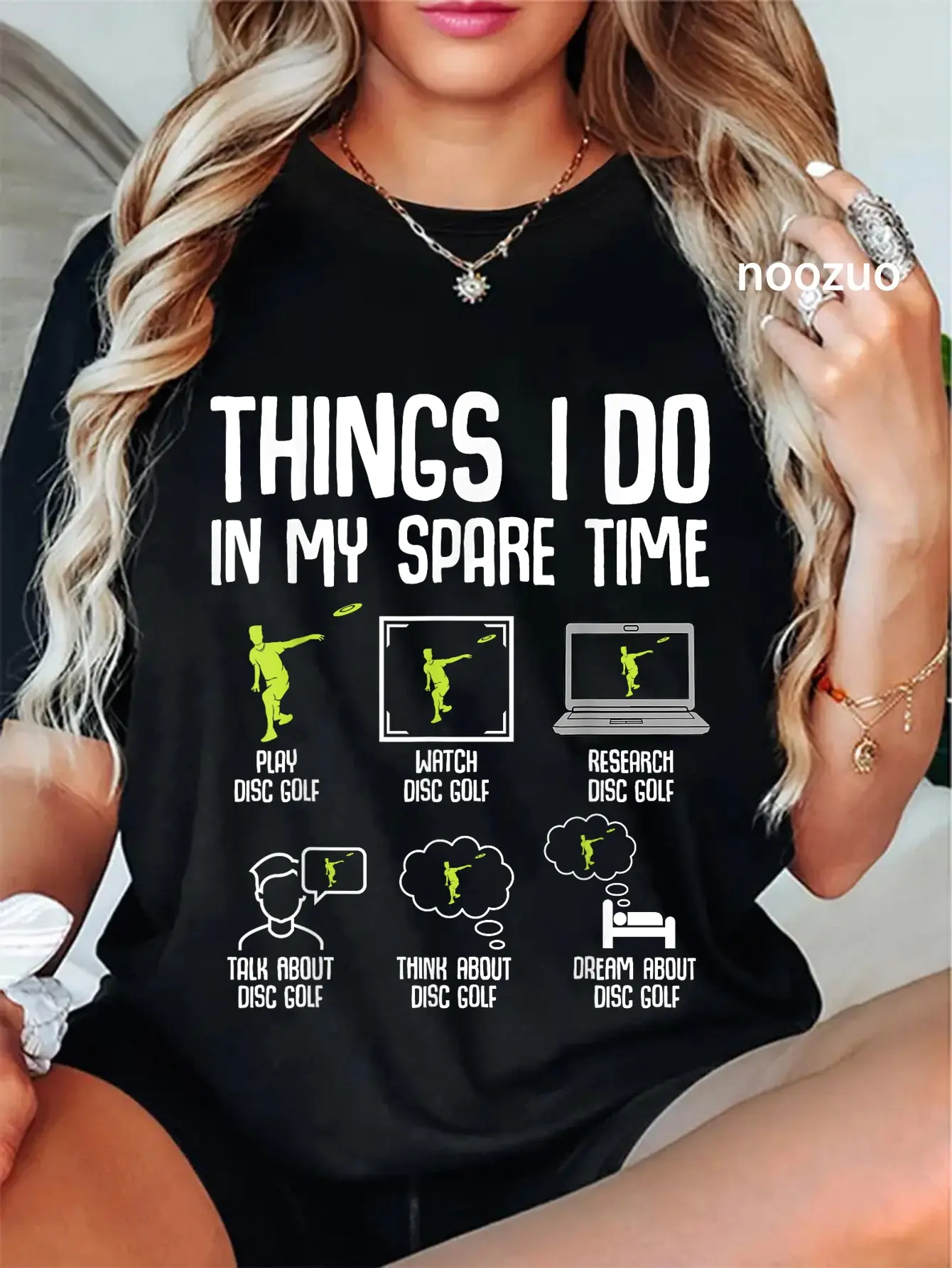 100% Cotton Disc Golf Things I Do In My Spare Time Men Boys T-Shirt