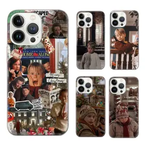Home Alone Movie Christmas Phone Cases For iPhone 17 16 15 14 13 12 11 Promax Pro Air Plus Transparent Protective Cover Protection