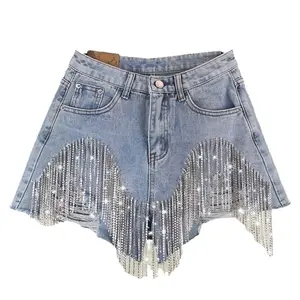 New Fashion Women's Shorts, Ripped Fringe Chain, Sexy Women's Shorts