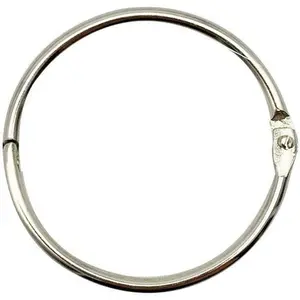2 Inch (20 Pack) Loose Leaf Binder Book Rings, Heavy Duty Nickel Plated Steel Rings, Rust-Resistant Metal Key Rings for Index Cards, DIY Crafts, Recipe Organizers, Notebooks & Documents