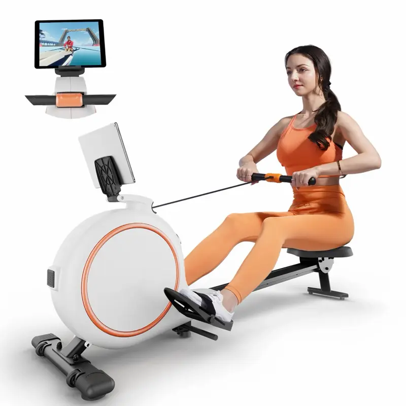 Rowing Machine with Built-in Monitor for Home Fitness Training and Cardiovascular Exercise