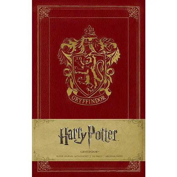 Harry Potter Gryffindor Hardcover Ruled Notebook - Office Stationery Supplies, Lined Pages, Drawing Paper, Sketchbook Art, Ribbon Marker, Acid-Free, Hardcover Journal Notebook