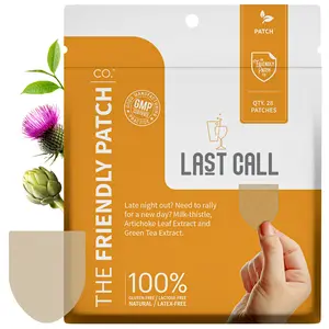The Friendly Patch Last Call Patch - 28 Patches with Milk Thistle Green Tea B-Blend & Artichoke Leaf Extract for a Healthy Lifestyle Support Long Lasting Menthol Natural Aid