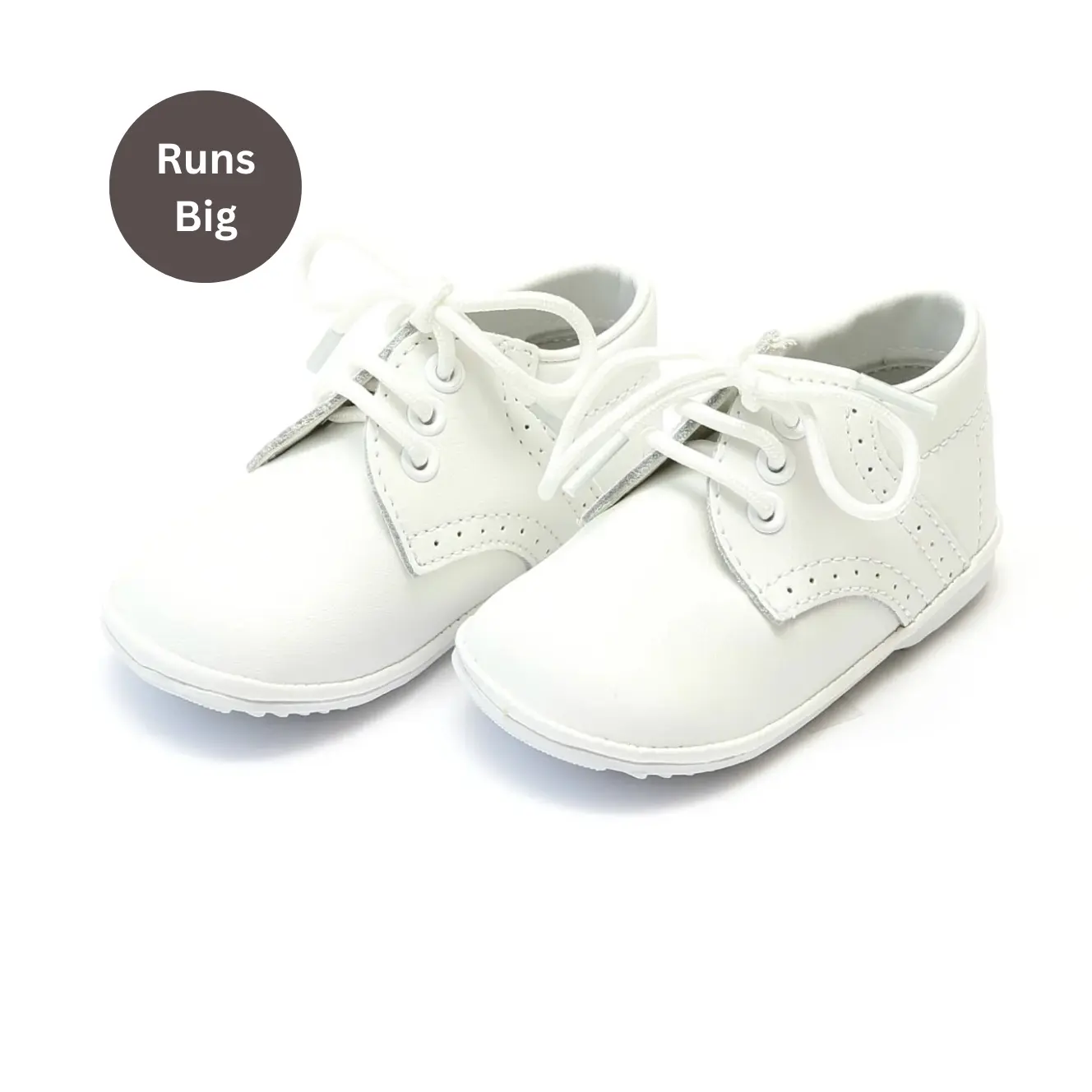 James Boy's White Leather Lace Up Shoe (Baby) James Boy's White Leather Lace Up Shoe (Baby)