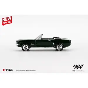 Mini GT Ford Mustang Convertible 1964, Highland Green, 1:64 Scale, Diecast Model Car