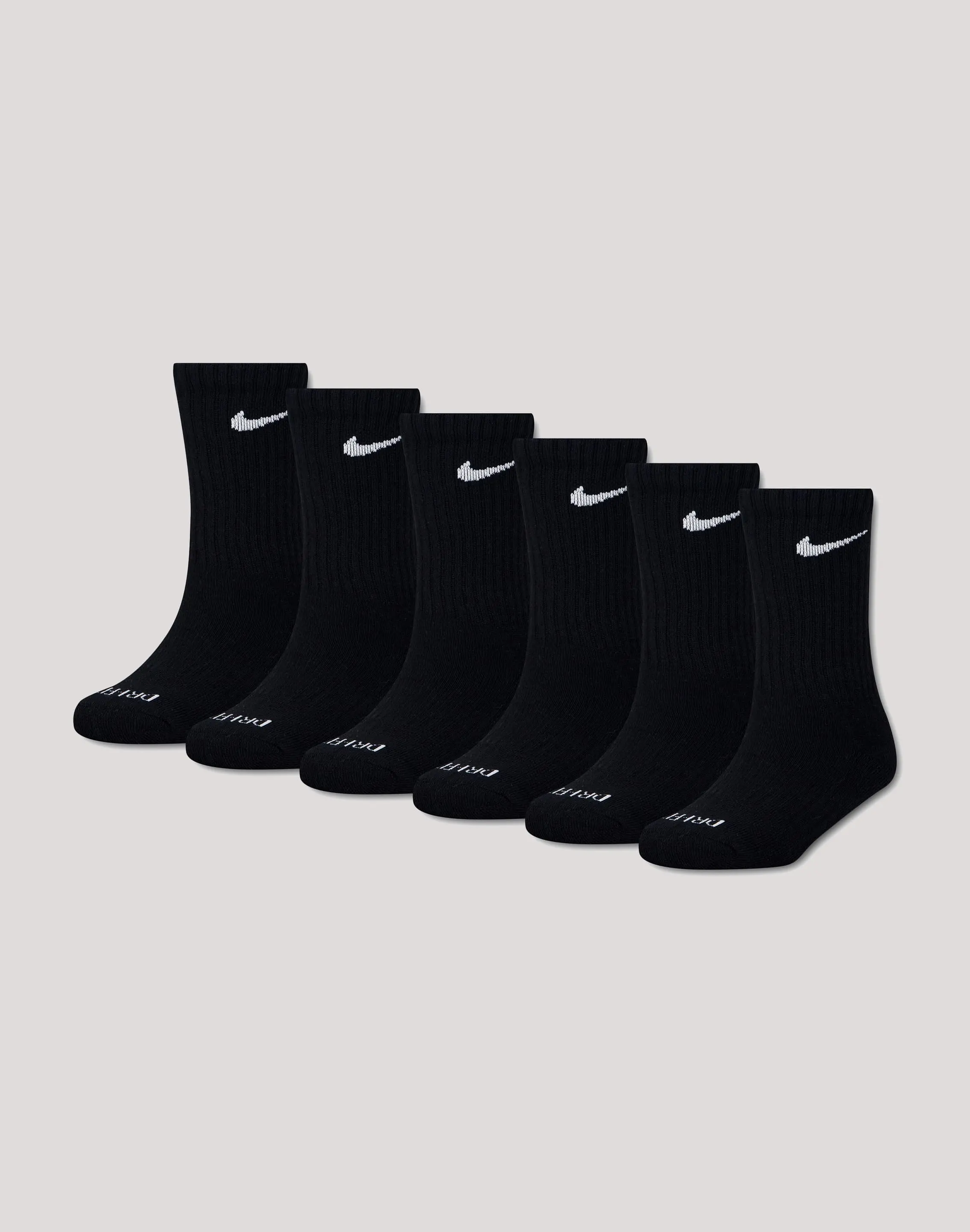 Kids Nike Dri-FIT Crew Socks 6-Pack Pre-School Kids Nike Dri-FIT Crew Socks 6-Pack Pre-School