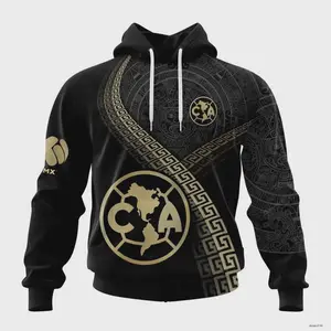 Club América LIGA MX Hoodie 2026 – Exclusive Black and Gold Design for Championship Fans