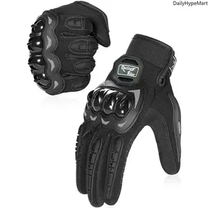 Summer Motorcycle Riding Gloves, Hard-Knuckle, Touchscreen Tactical Gloves, Motocross Gear, Dirt Bike Fashion Accessory
