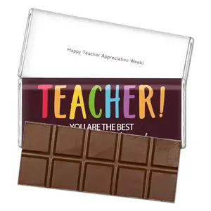 10 Sheets Teacher Appreciation Chocolate Bar Wrapping Paper, Thank You Labels, End-Of-Year Gift Stickers, Student-To-Teacher Chocolate Stickers