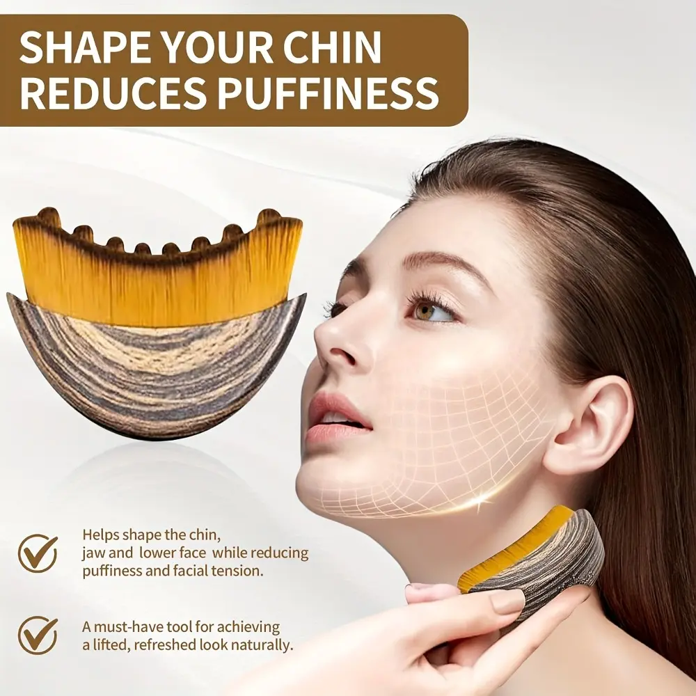 2pcs Manual Lymphatic Cleansing Brush | Suitable for Sensitive Skin and Lymphedema, Lymphatic Drainage Tool, Oval Shape with Bristle Design, Easy to Use, Made of Plastic