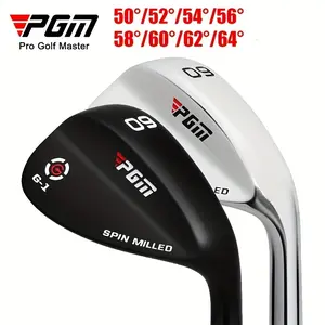 1pc Pgm Stainless Steel Golf Sand Wedge - 50°-64° Loft, Two Model Grips - Essential Golf Accessory