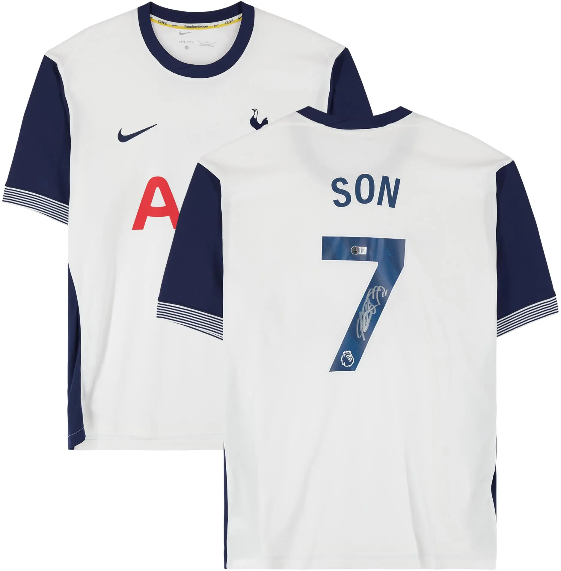 Son Heung-min Tottenham Hotspur F.C. Autographed 2024-25 White Nike Jersey - Fanatics Authentic Certified