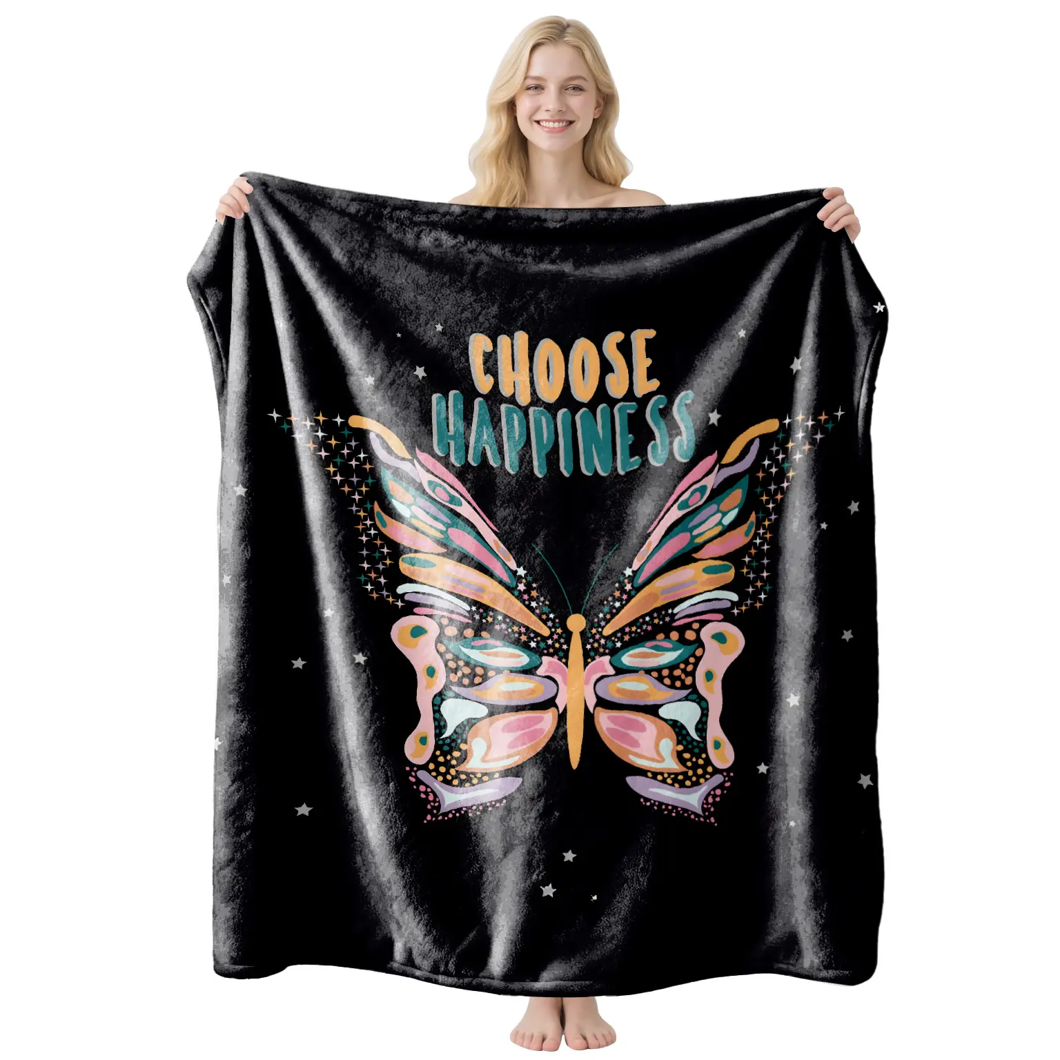 Money Print Fleece Blanket | Cool Dollar Bill Pattern Soft Cozy Throw Blanket for Sofa Bed