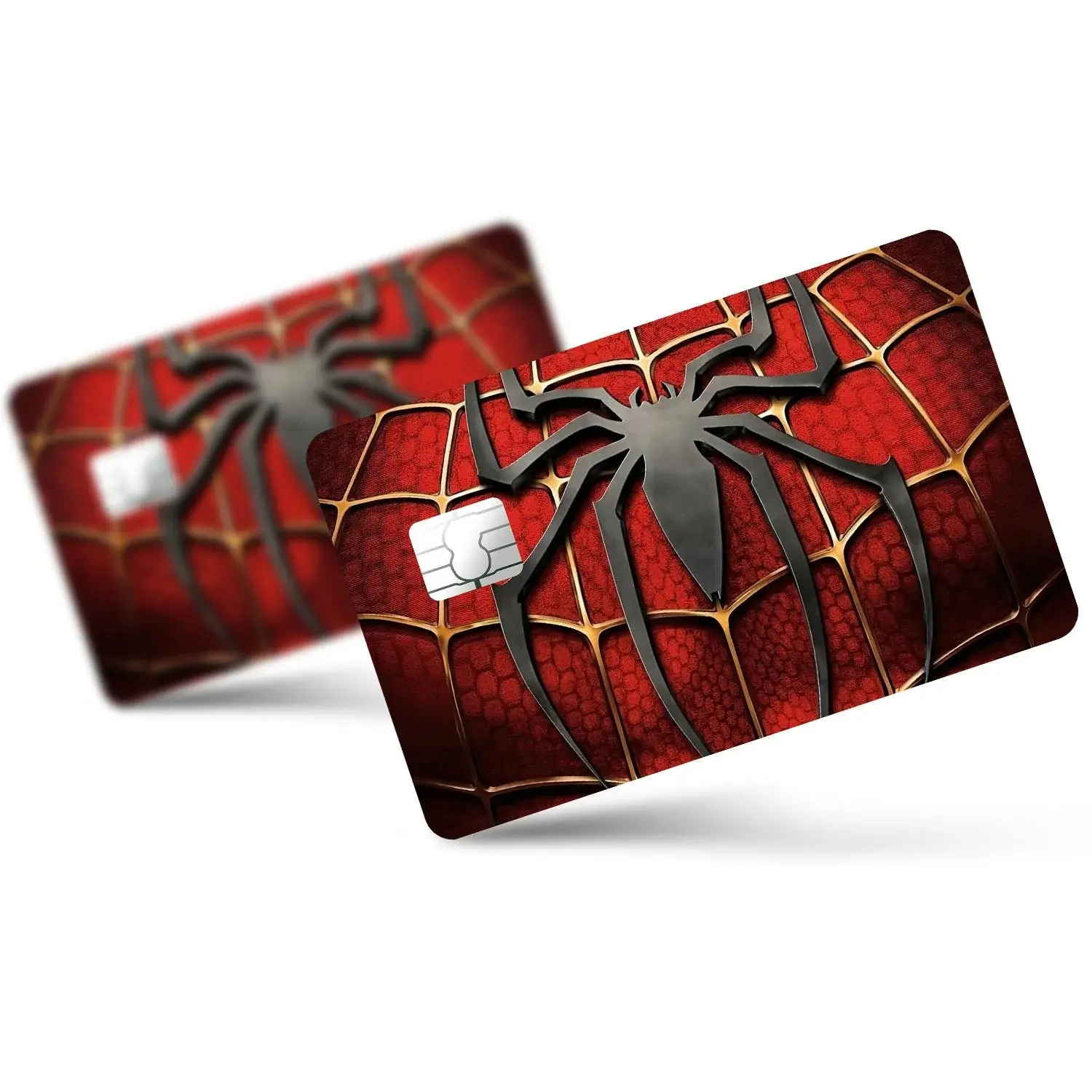 Spider Web Card Skin, Dark Hero Aesthetic, Spider Symbol Credit Card, Bank Card Decal, Waterproof Vinyl, Gothic Card Cover