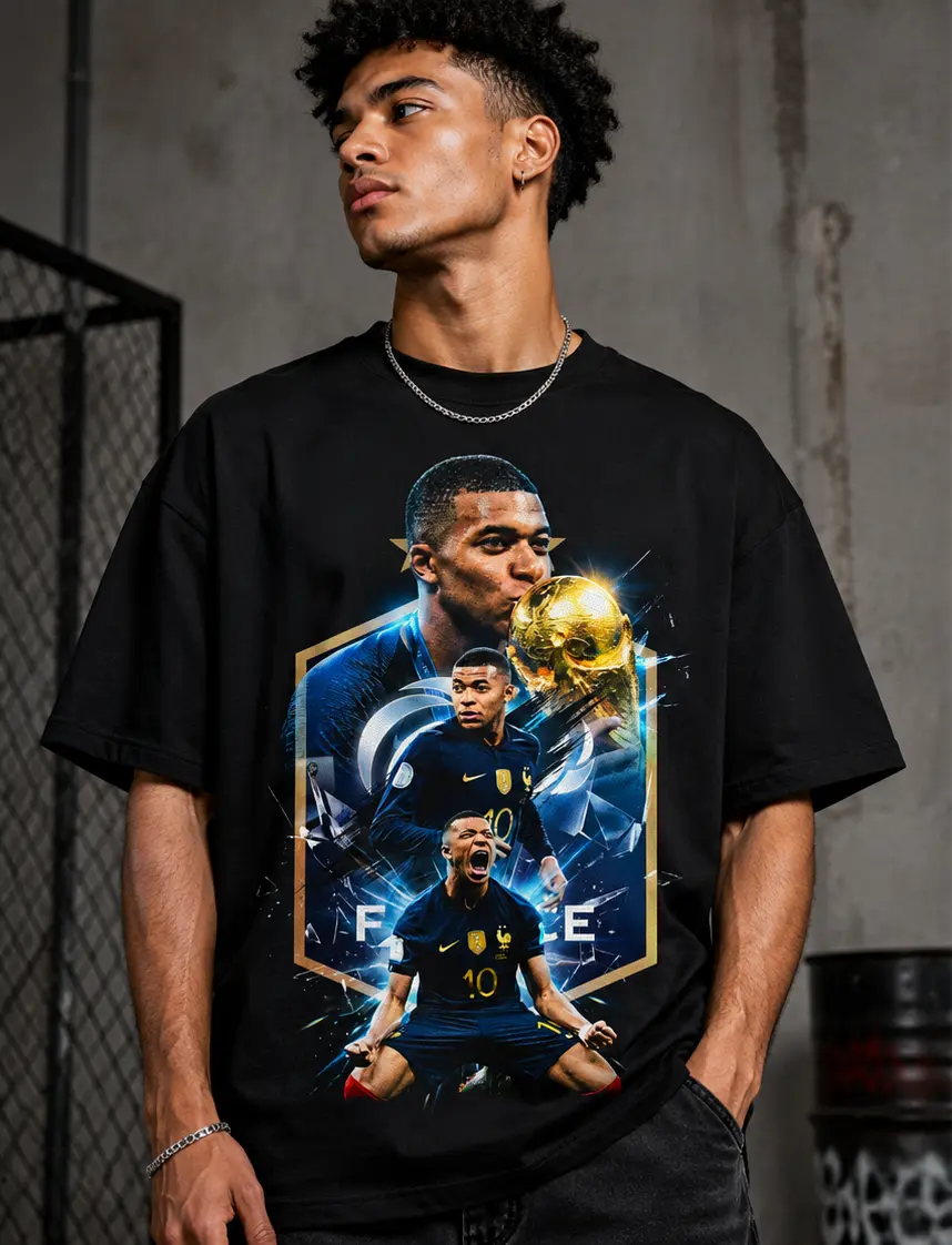 Mbappé France Football Legend Streetwear Tee