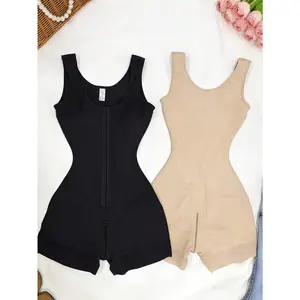 Lace Hooks U Neck Plus Size Glue Crotchless Slimming BBL Frim Bodysuits Waist Trainer Women Full Body Shaper Shapewear