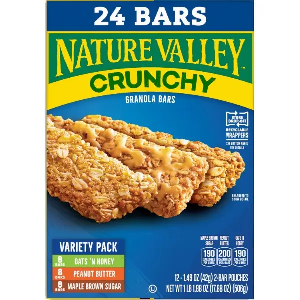 Crunchy Granola Bars, Variety Pack, 24 ct