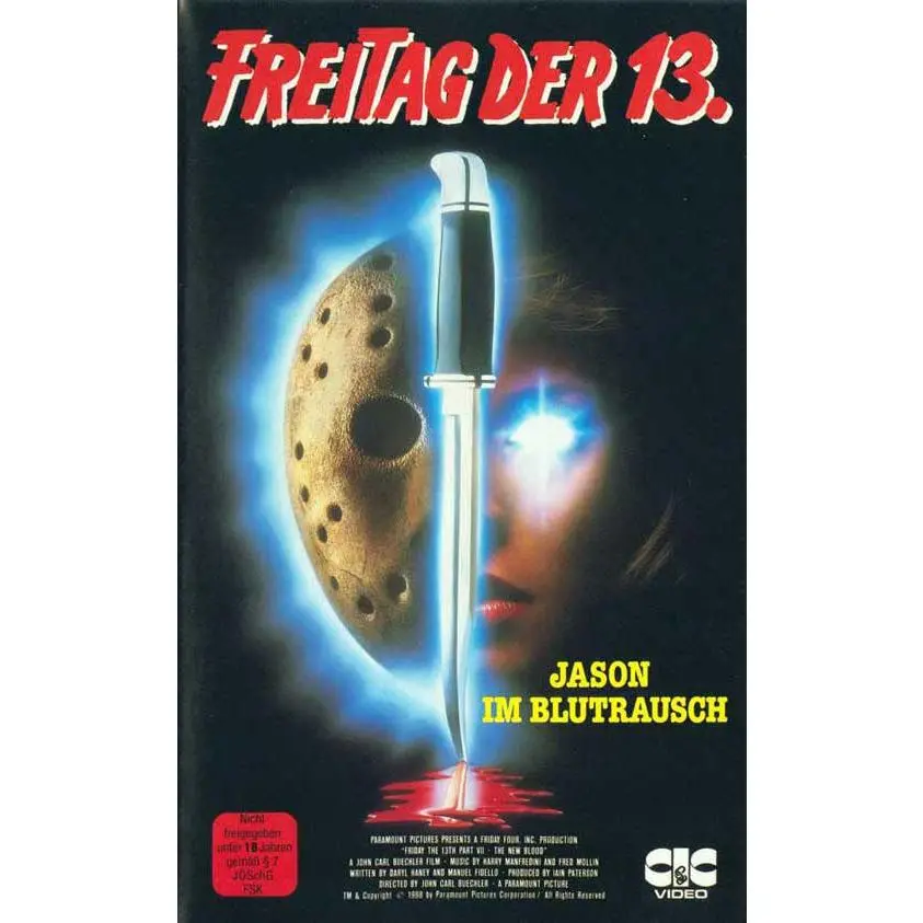 Friday the 13th  Part 7: The New Blood Movie Poster Print (11 x 17)