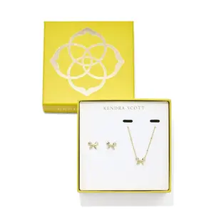 Kendra Scott Belle Pendant Necklace and Stud Earring Set 2pc - Gold