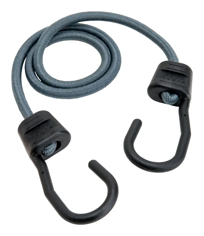 212 MAIN Keeper 8865891 Ultra Gray UV-Protected Weatherproof Bungee Cord, 32 in x 0.374 in, with Weatherproofing, Case of 10