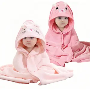 2Pcs Baby Hooded Towel,31 * 31 in Toddler Bath Towels Set for Newborn Babies,Toallas de Baño para Bebe,Organic Infant Kids Boy Essentials1-3