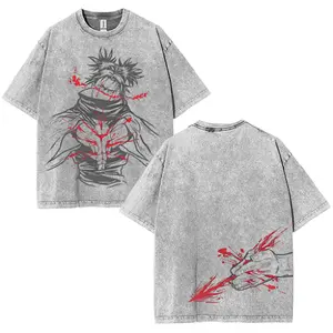 Choso Blood Manipulation jjk jujutsu kaisen anime manga game 2 sided Washed Tshirt Hoodie unisex graphic tee 90s Cotton streetwear Boxy-fit US cotton Oeko-Tex certified shirts men