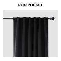 Black|Rod Pocket