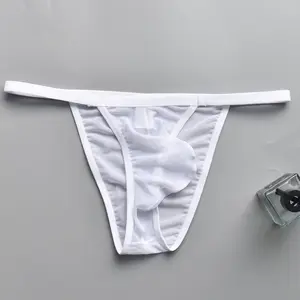 Mens Mesh Sheer Breathable Low Waist Bulge Pouch Briefs Underwear Underpants