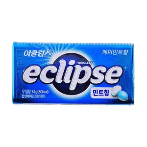 Eclipse Chewing Gum - Refreshing Sugar-Free Mint Flavor, 34g Pack - Long-Lasting Fresh Breath & Invigorating Sensation, Korean Idol "Byun Woo-seok" Favorite