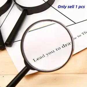 Handheld Mini Magnifying Glass for Jewelry Inspection, Precise and Useful Office Stationery Supplies Tool for Reading Books and Newspapers, Compact Design