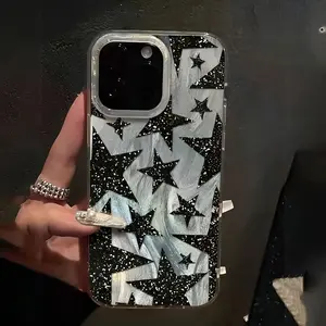 Silver Color Soft Edge Hard Back Protective Phone Case Cover, Compatible iPhone Models 17/16/15/14/13/12 Series & More, Perfect Gift Idea