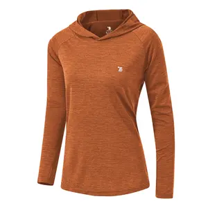 TBMPOY Women's UPF 50+ Sun Protection Hoodie Shirt Long Sleeve Lightweight Quick Dry Fishing Hiking UV Shirt Outdoor Athletic Hooded Top