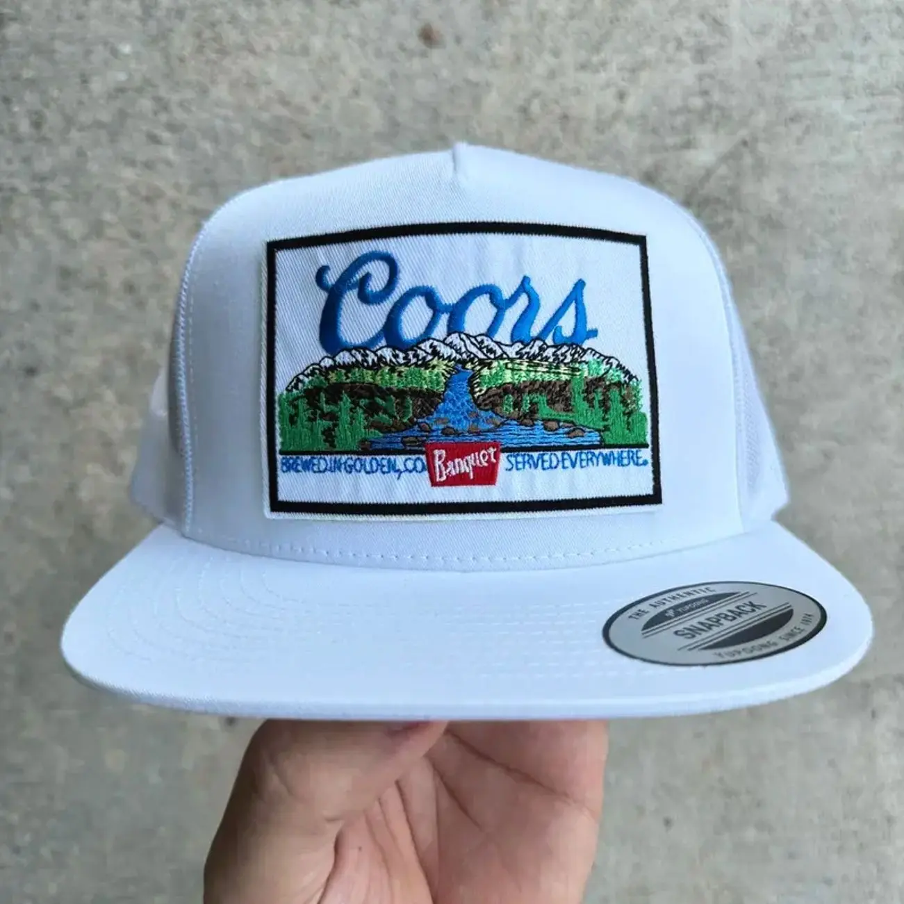 Coors Embroidered Retro Hat Trucker Hat Many Colors Snapback Hat, Unisex Casual Street Style, Gift Idea For Her Him, Unisex Everyday Wear