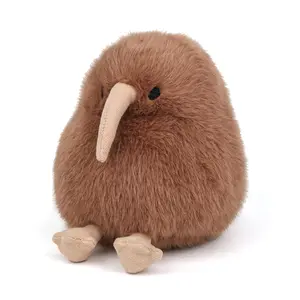 Kiwi Plush Bird Stuffed Animal Little Kiwi Stuffed Plush Toy - Realistic 4.5 inch Kiwi Plushie Christmas Birthday Valentine's Day Gift for Kids Girlfrends