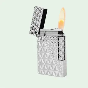 [Classical] 3D Fire X motif Dupont Lighter 135g Ping gift for him