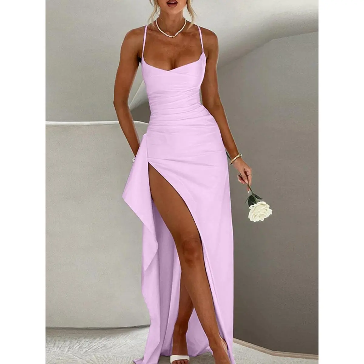 Viral TikTok Bodycon Dress! Women's Lace-Up Backless Slip Dress | Sleeveless Club Dress, Elegant Evening Gown for Party & Holiday - TikTok Shop Viral TikTok Bodycon Dress! Women's Lace-Up Backless Slip Dress | Sleeveless Club Dress, Elegant Evening Gown for Party & Holiday - TikTok Shop
