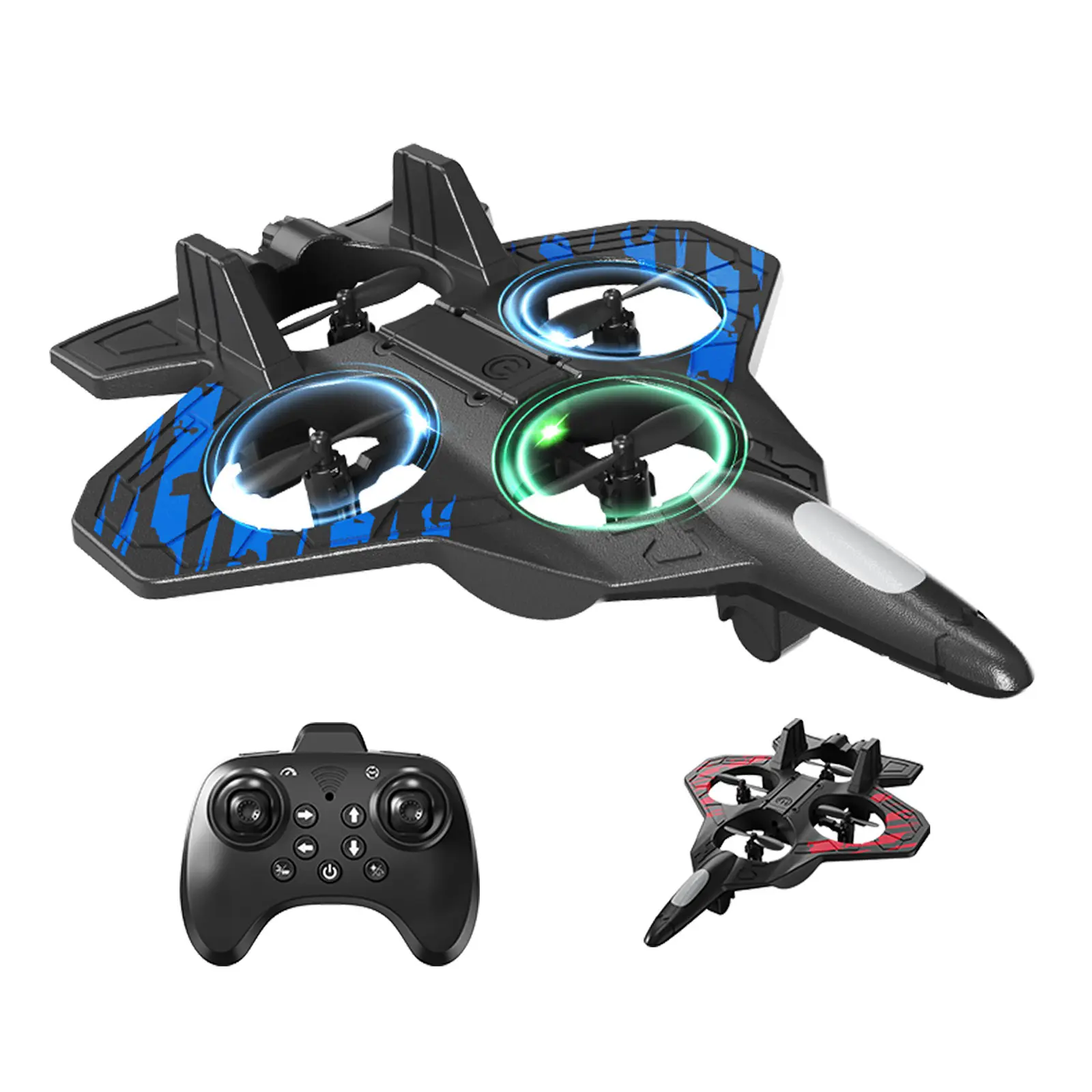 Children's Remote-Controlled Drone - 360° Tumbling Stunt Flying Toy, Stable Hovering, 1-Button Takeoff & Landing, Kids' Gift Option, Dual-Battery or Triple-Battery Remote-Controlled Aircraft