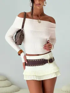 Princess Polly Deei Double Ruffle Mini Skort Soft Lemon