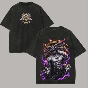 Jujutsu Kaisen Mahoraga Printed Unisex Washed T-Shirt 1