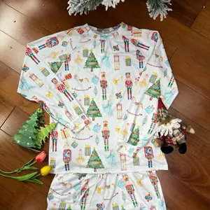 Nutcracker Christmas Vibes Raglan Pajamas Set - Lightweight and Breathable - Pants, Comfort