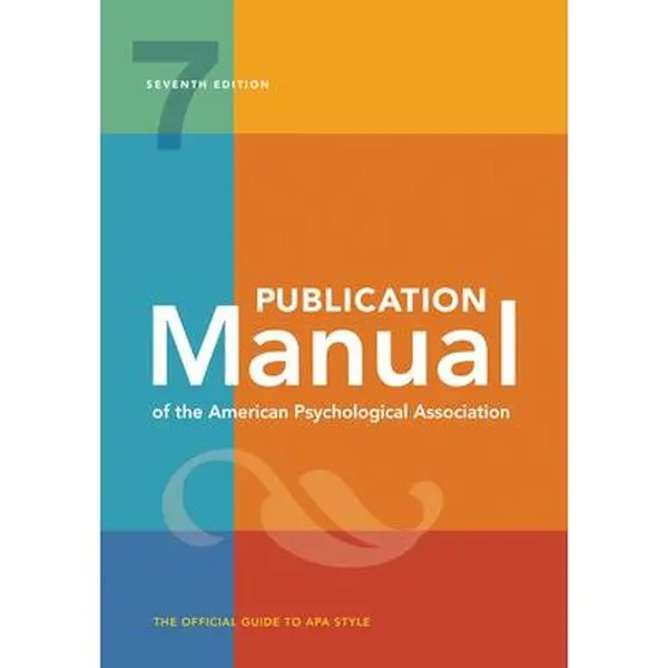 Official APA Publication Manual 7th Edition, Modern English Books, Hardcover by American Psychological Association, Tutorial