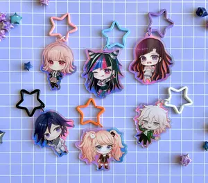 Danganronpa 2 & 3 charms / Nagito Kokichi Junko Chiaki Ibuki Mikan SDR2 dangan ronpa goodbye despair keychain