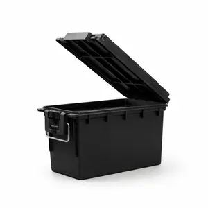 Heavy Duty Tactical Field Box Stackable Weather Resistant Storage Case