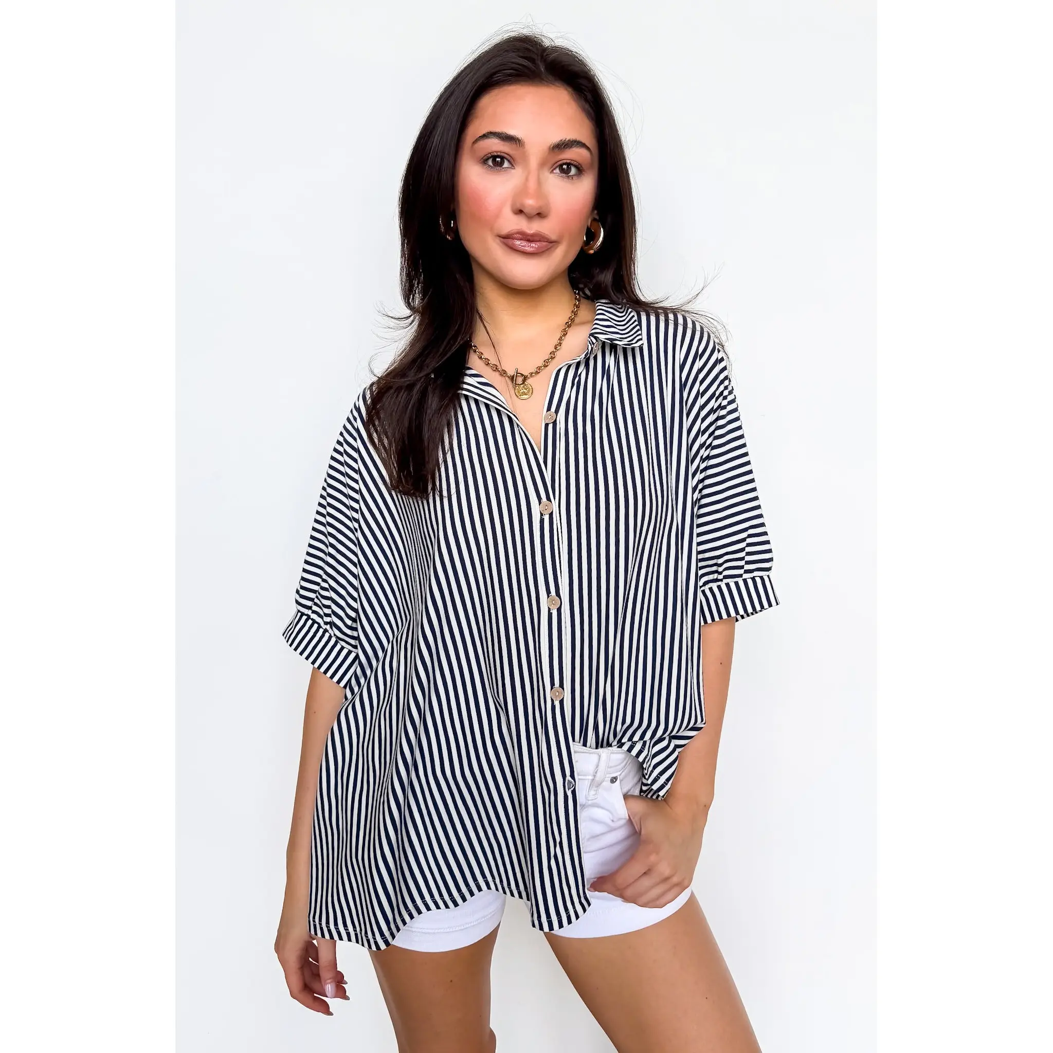 Willow Striped Oversized Top