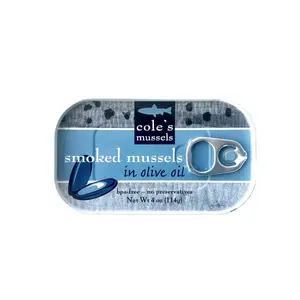 Cole’s Seafood Smoked Mussels in Extra Virgin Olive Oil for Gourmet Snacking & Quick Meals Seafood Snack High Protein, Low Calorie & Preservative-Free